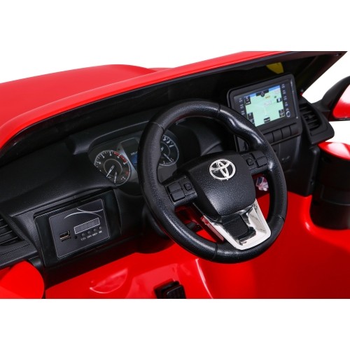 Samochód elektryczny dla dzieci Toyota Hilux czerwony