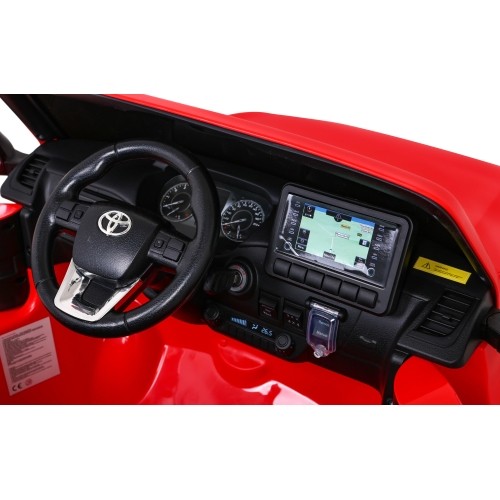 Samochód elektryczny dla dzieci Toyota Hilux czerwony