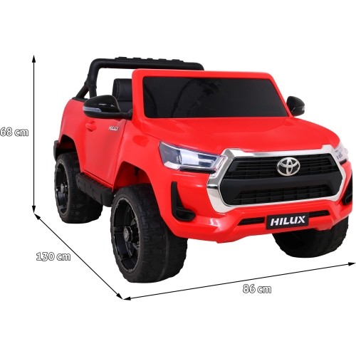 Samochód elektryczny dla dzieci Toyota Hilux czerwony