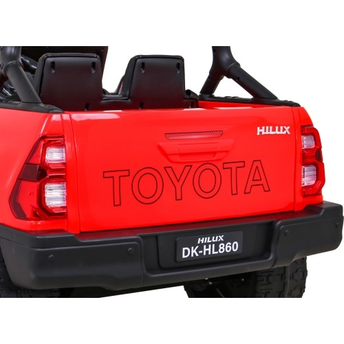 Samochód elektryczny dla dzieci Toyota Hilux czerwony