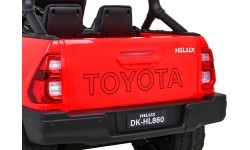 Samochód elektryczny dla dzieci Toyota Hilux czerwony