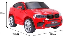 BMW X6M XXL samochód elektryczny dla dzieci, czerwony