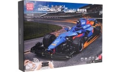 Klocki Bolid F1, niebieskie, 1065 elementów