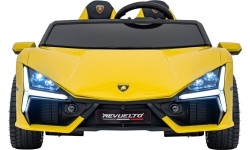 Pojazd elektryczny Lamborghini Revuelto XL STRONG, żółty
