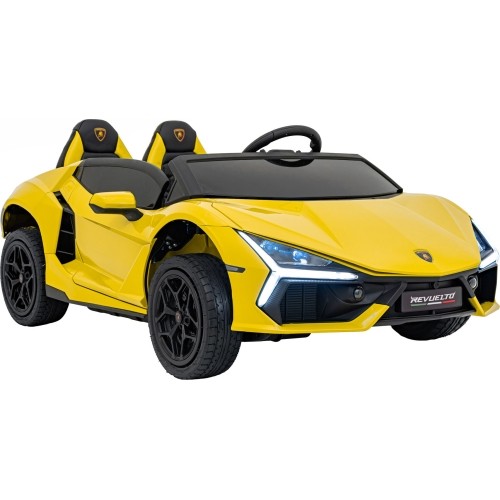 Pojazd elektryczny Lamborghini Revuelto XL STRONG, żółty