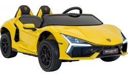 Pojazd elektryczny Lamborghini Revuelto XL STRONG, żółty