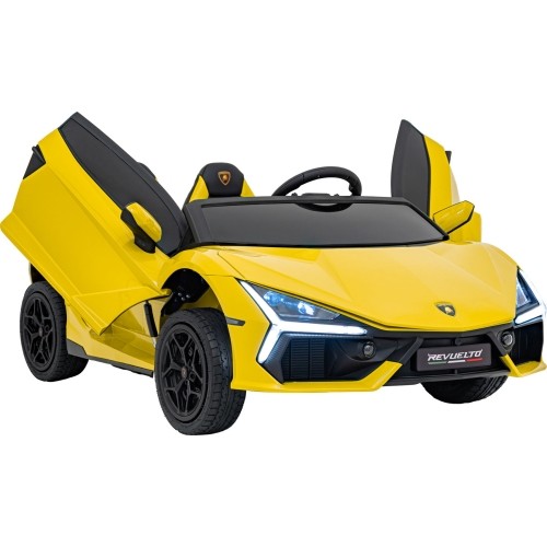Pojazd elektryczny Lamborghini Revuelto XL STRONG, żółty