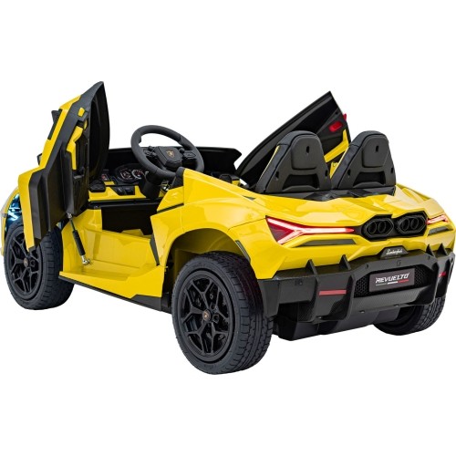 Pojazd elektryczny Lamborghini Revuelto XL STRONG, żółty