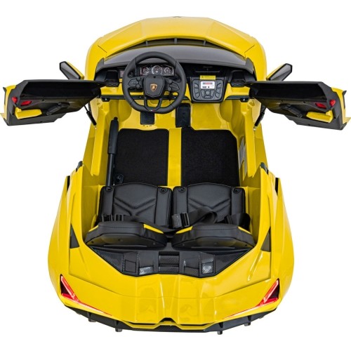 Pojazd elektryczny Lamborghini Revuelto XL STRONG, żółty