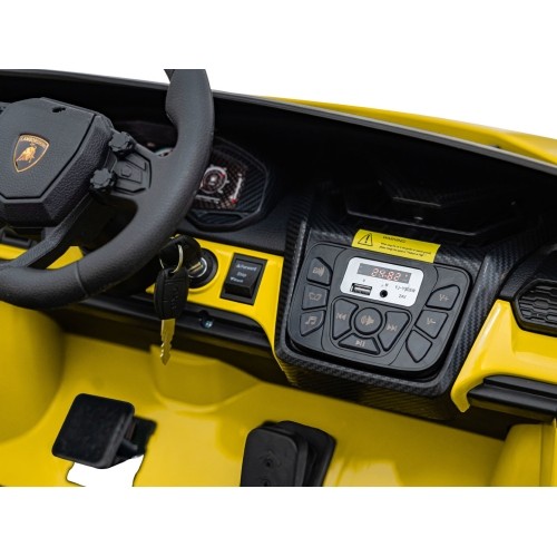 Pojazd elektryczny Lamborghini Revuelto XL STRONG, żółty