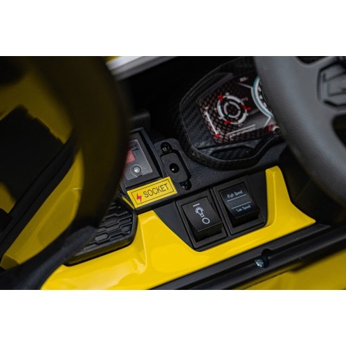 Pojazd elektryczny Lamborghini Revuelto XL STRONG, żółty
