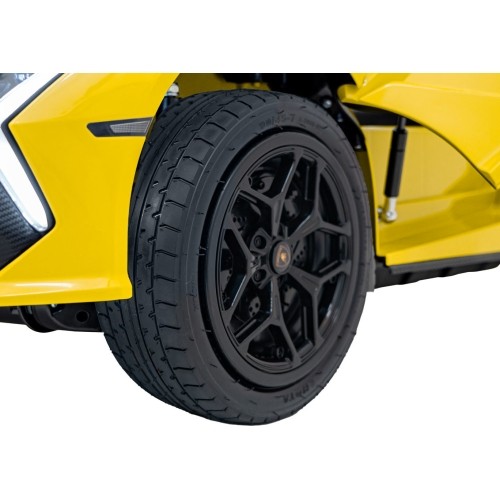Pojazd elektryczny Lamborghini Revuelto XL STRONG, żółty