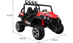 Pojazd elektryczny Grand Buggy 4x4 LIFT, czerwony