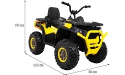 Quad Vehicle ATV Desert Yellow