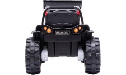 Pojazd elektryczny traktor z koparką, zielony