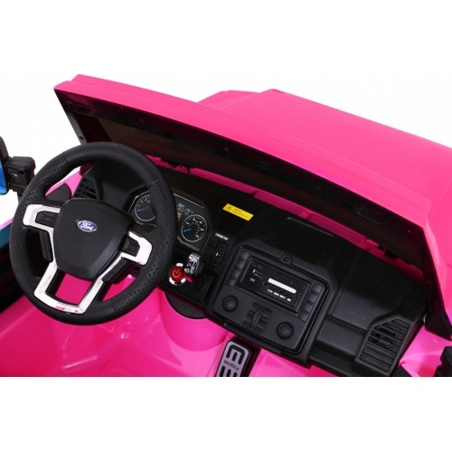 Samochód elektryczny dla dzieci Ford Super Duty, różowy