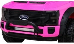 Samochód elektryczny dla dzieci Ford Super Duty, różowy