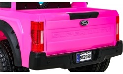 Samochód elektryczny dla dzieci Ford Super Duty, różowy
