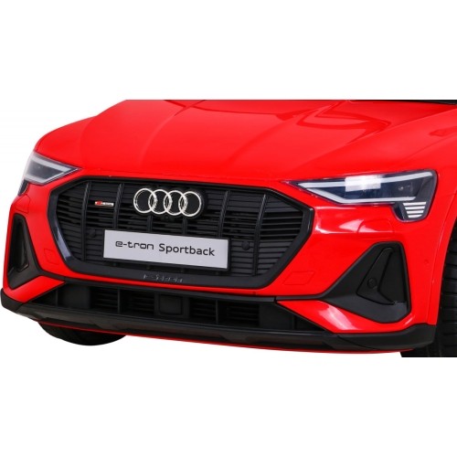 Pojazd elektryczny Audi E-Tron Sportback, czerwony