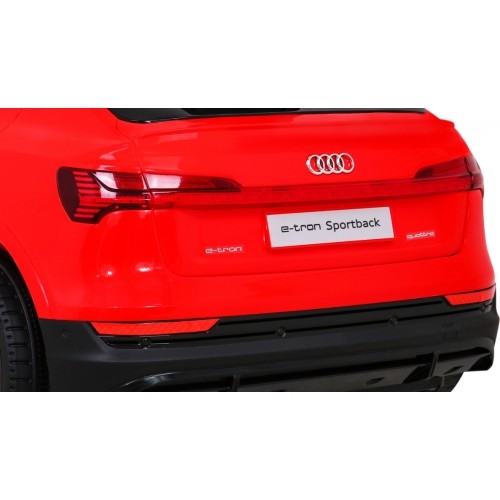 Pojazd elektryczny Audi E-Tron Sportback, czerwony