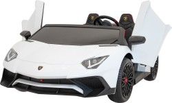 Pojazd elektryczny Lamborghini Aventador SV, biały