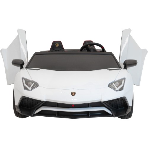 Pojazd elektryczny Lamborghini Aventador SV, biały