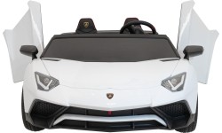 Pojazd elektryczny Lamborghini Aventador SV, biały
