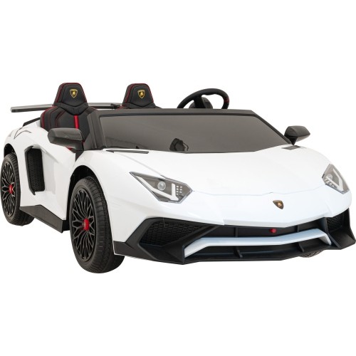Pojazd elektryczny Lamborghini Aventador SV, biały