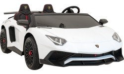 Pojazd elektryczny Lamborghini Aventador SV, biały