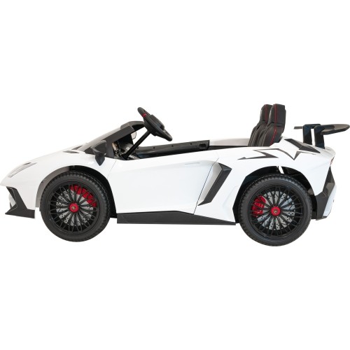Pojazd elektryczny Lamborghini Aventador SV, biały
