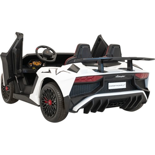 Pojazd elektryczny Lamborghini Aventador SV, biały