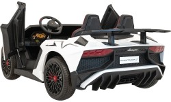 Pojazd elektryczny Lamborghini Aventador SV, biały