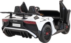 Pojazd elektryczny Lamborghini Aventador SV, biały
