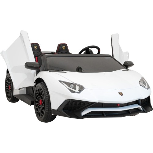 Pojazd elektryczny Lamborghini Aventador SV, biały