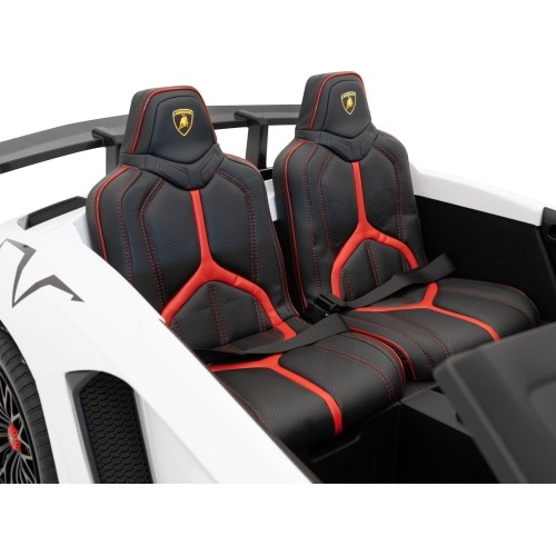 Pojazd elektryczny Lamborghini Aventador SV, biały