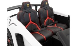 Pojazd elektryczny Lamborghini Aventador SV, biały