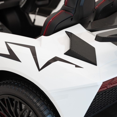 Pojazd elektryczny Lamborghini Aventador SV, biały