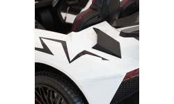 Pojazd elektryczny Lamborghini Aventador SV, biały