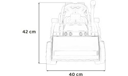 Pojazd koparka traktor G320, żółty