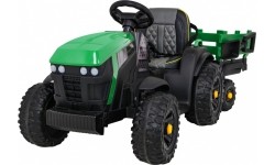 Traktor Titanium z przyczepą, zielony