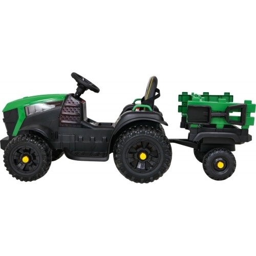Traktor Titanium z przyczepą, zielony