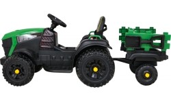 Traktor Titanium z przyczepą, zielony