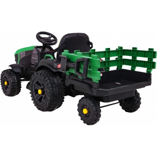 Traktor Titanium z przyczepą, zielony