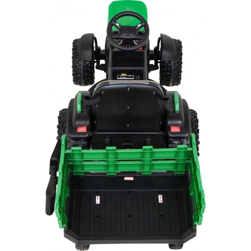 Traktor Titanium z przyczepą, zielony
