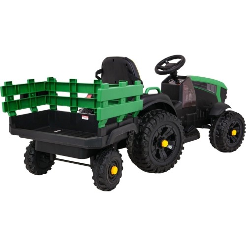 Traktor Titanium z przyczepą, zielony
