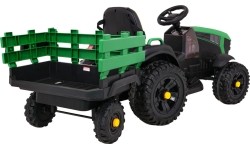 Traktor Titanium z przyczepą, zielony