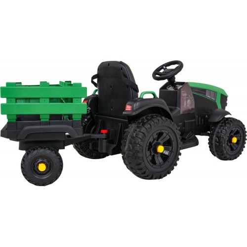 Traktor Titanium z przyczepą, zielony