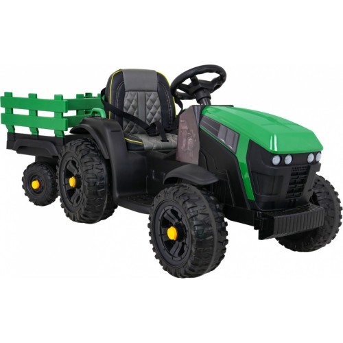 Traktor Titanium z przyczepą, zielony