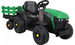 Traktor Titanium z przyczepą, zielony