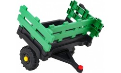 Traktor Titanium z przyczepą, zielony